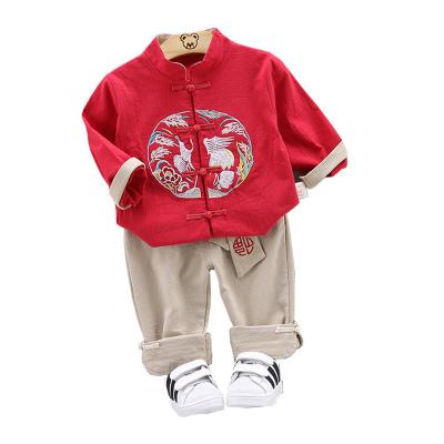 China Chinese Style Children's Tang Suit Children's Two-piece Suit Boys and Girls' Clothing Wholesale Spring and Autumn Sportswear RP for sale