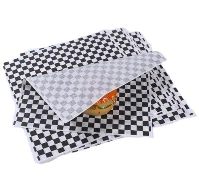 China Custom Printing Aluminum Foil Wrapping Paper Greaseproof For Sandwich Burger Fast Food Wrap for sale