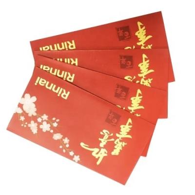 China Gift Envelope 2022 New Year Package Chinese Hot Stamping Lucky Paper Money Chinese Red Paper Envelopes for sale