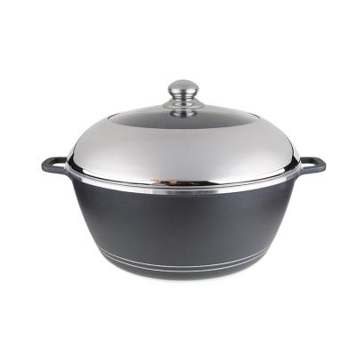 China Simple Minimalist Nordic Thermo Casserole Ceramic Lining Stainless Steel Pot for sale