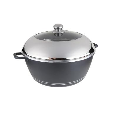 China Sustainable Special Hot Selling Micropressure Deep Lid Stainless Steel Chafing Dish Soup Pot for sale