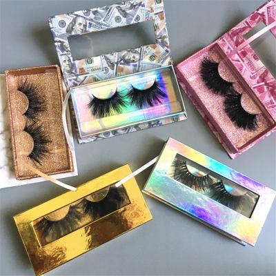 China Private Label Thick Lashes Wholesale Seller Real Mink Lashes Mink Lashes With Box Packing for sale