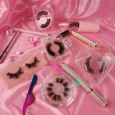 China Thick custom high quality free sample box packing eyelash accessories cheap private label lashes private label for sale