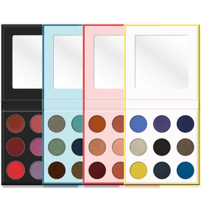 China Waterproof Make Up Palettes Custom Metallic Eyeshadow Private Label Shadow Palette With Mirror for sale