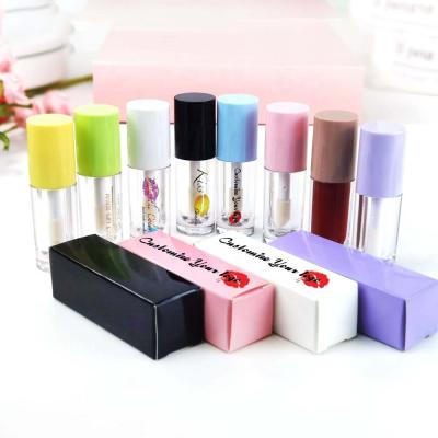 China Custom Logo Super Flexible Lip Gloss Tubes With Custom Packaging Moisturizing Lip Plumper Lip Gloss for sale