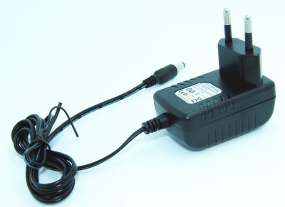 China EU Plug Horizontal MP3 Switching Power Supply Adapter , 5V 1A 5W Output for sale