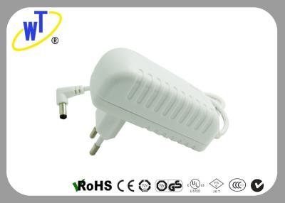 China 18W 2 Pins Wall Mount Power Adapter with Right Angle DC Jack for sale