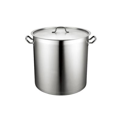 China Sustainable Design Special Commercial Round Bottom Multifunction Stainless Steel Composite Bottom Pot With Lid for sale