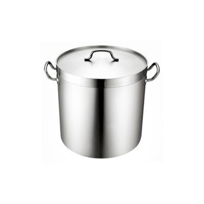 China Sustainable New Design Round Bottom Multifunctional Stainless Steel Composite Bottom Pot With Lid for sale