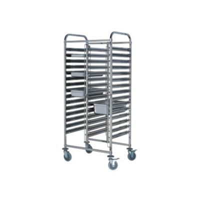 China Factory Direct Sales Modern Commercial Kitchen Hotel Desgin Multifunctional Stainless Steel Multilayer Trolley for sale