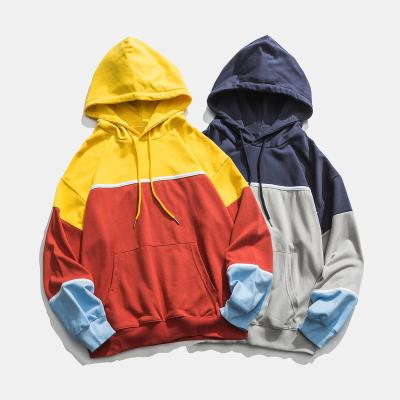 China Custom Boy's Logo Hoodies Anti-pilling Color Block French Terry Multi Hoodie Men's Heavy Fleece Hoodie Custom Cloth Pullover Unisex for sale