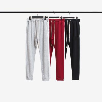 China Cargo Customized Joggers Men's Wide Leg French Terry Anti-pilling French Terry Men's Sports Tracksuit Leg Pants for sale