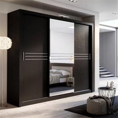 China PANEL mirror style bedroom wardrobes laminate wardrobe designs sliding wardrobe for sale