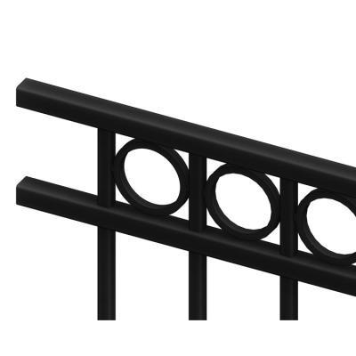 China Simple Style Wrought Iron Grill Railing Design For Balcony Welded Veranda Railing for sale