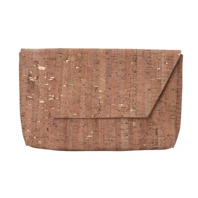 China Stylish New Design Durable Gclassic Mini Ladies Slim Cork Leather Clutch Bag Manufacturer for sale