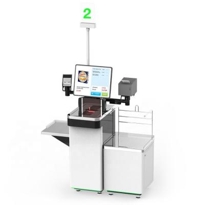 China SPCC Windows Touch Screen Automated Machine Terminal Kiosk Self-checkout Machine For Supermarket for sale