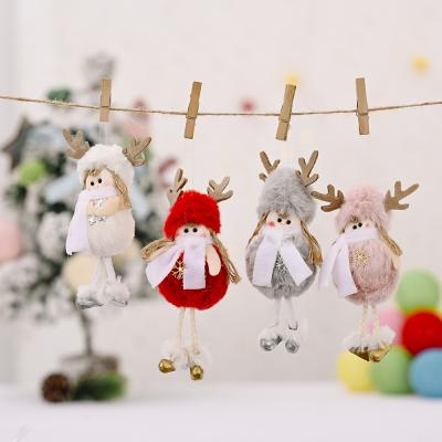 China Christmas Hanging Cloth Christmas Tree Decoration Doll Angel Girl Doll for sale