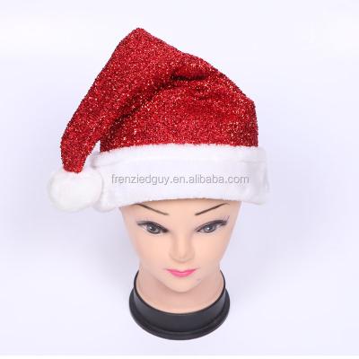 China Image Sequin Father Christmas Hat For Adult Christmas Party for sale