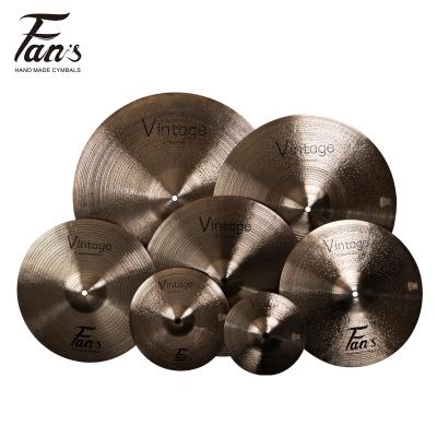 China DARK VINTAGE FANSB20 Series 5pcs Package 100% Handmade High Quality Set DRUM Cymbals Custom Vintage Dark for sale