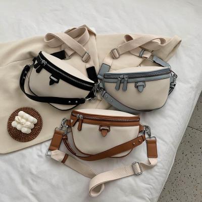 China 2020 Hot Selling PU Fashion Ladies Waist Bag Trendy Cross - Body Handbags For Women 1413 for sale