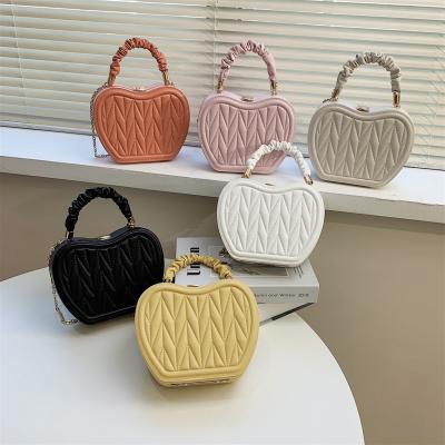 China Fashion 2021 Fashion Trendy Ladies Small Apple Bags Girls Purses Cute Lovely Box Handbags For Woman for sale