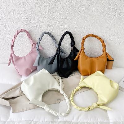 China 2021 Luxury Lady Hand Armpit Bags Purses PU Factory Wholesale Ladies Armpit Bags For Woman for sale