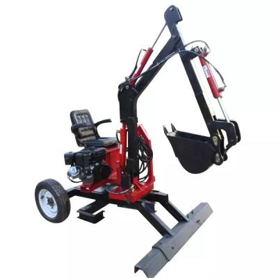 China Adaptable Customizable Forestry/Arborist Mini Excavator Small Digger Wheel Mini Excavator Home Garden Digging Machine for sale