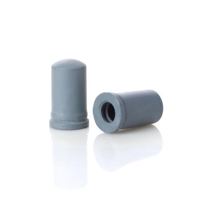 China Nitrile Rubber Teat Oil Resistant Rubber Head Nitrile Rubber Head Teat Dropper Cap Gray Color Nitrile Rubber Teat Dropper Cap For Cosmetic Dropper - for sale