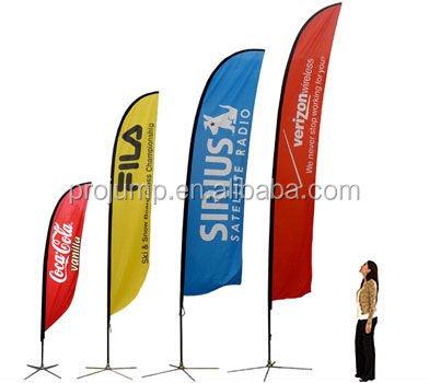 China Outdoor Advertising Promotion Feather FLYING Beach Flag for sale