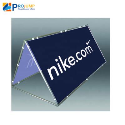 China Outdoor Advertising Display Cloth Rectangle Pop Up Horizontal Aluminum A Frame Display Banner for sale