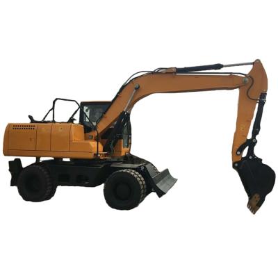 China Cultivates China Hydraulic Excavator 15 Ton Wheel Backhoe Digger With Hammer Or Grabber Optional for sale