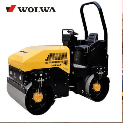 China Construction Material Shops 2 Ton Machine Weight Road Roller Compactor With Double Drum for sale