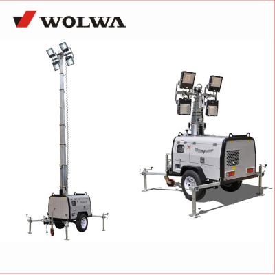 China ROAD 9 meter height mobile light tower for sale for sale