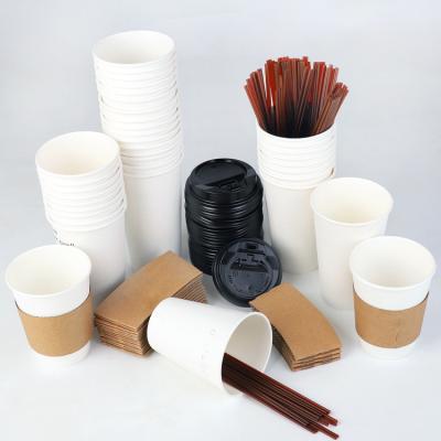 China Disposable coffee cups_insulation espresso coffee commercial paper cups_branded logo printing cups for sale