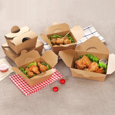 China Disposable Biodegradable Custom Fast Delivery Deli Recycle Disposable Fast Food Containers Food Paper Packaging Container for sale