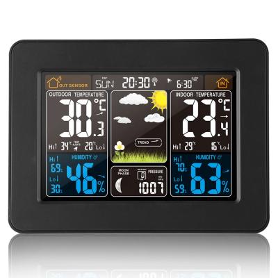 China Home Planned Smart Radio Weather Station With Large Display And Atomic Clock for sale