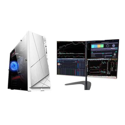 China Gaming Desktop Monitor Stand 4 Screen Intel 8 Cores 16G RAM CPU SSD Multi-screen Computer for sale