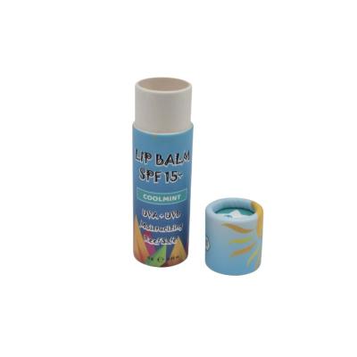 China Recycled Biodegradable Materials Lip Balm Tube Packaging Cardboard Lift Up Squeeze Tube For Lip Balm for sale