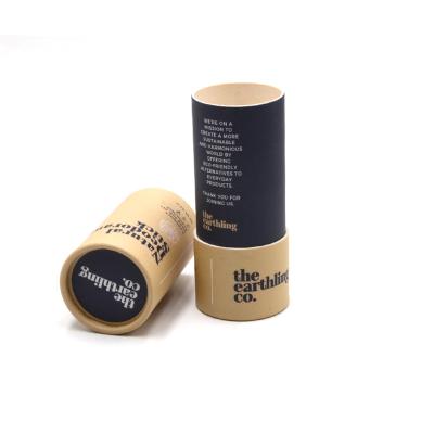 China Eco-friendly Materials Recycled Lipbalm Cosmetic Container Paper Tube Packaging Empty Lip Balm Tube for sale