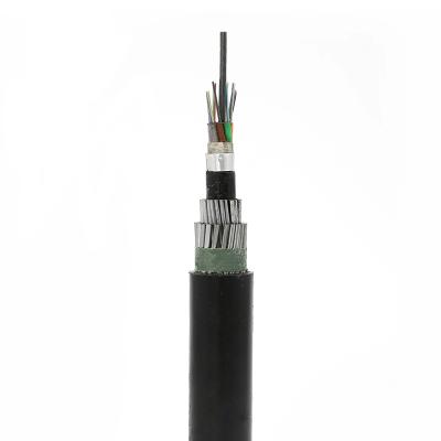 China Futong Fiber Optic Cable Price 2-432 Core Single Mode D652D Armoured Underwater OPTIC FIBER Cable GYTA333 for sale