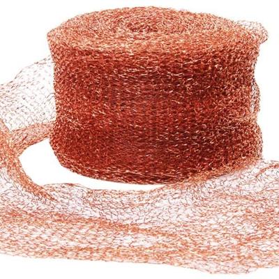 China Diversified sieving grain pure copper knitted soffit mesh -10cm wide - 1 meter long. Stop ingots and snails for sale