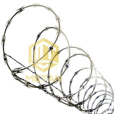 China Fence Single Coil Galvanized Razor Wire High Security for sale