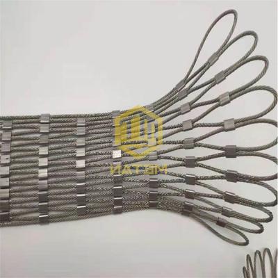 China High Quality Plain Weave 316 Stainless Steel Flexible Cable Rope Mesh Net For Animal Catching Nets for sale