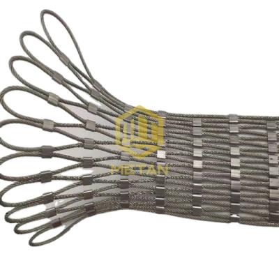 China Plain Weave Stainless Steel X-tend Cable Animal Zoo Aviary Rope Mesh for sale