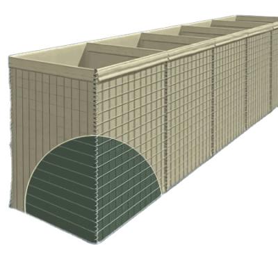 China Protective Mesh Barrier Protective Earth Filled Barrier Hot Dipped Galvanized Bastion Protecting Mesh Folding Barrier For Military for sale