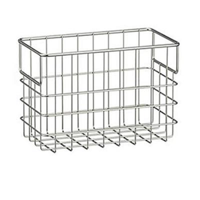 China Sustainable Wrought Iron Metal Wire Storage Basket For Kitchen Living Room Office for sale