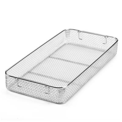 China Metal Surgical Instruments Mesh Trays / Mesh Basket /Wire Mesh Tray for Washing and Sterilizing for sale