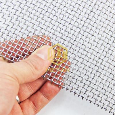 China Hot Selling Plain Weave Stainless Steel Crimped Mesh Galvanized Square Woven Wire Mesh for sale