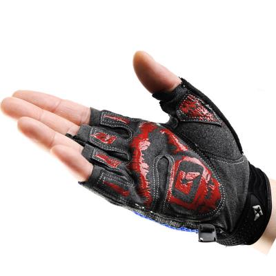 China Summer MTB Women Men Bicycle Half Finger Breathable Quakeproof Gloves Shockproof Breathable Mountain Bike Sports Super Cool Cycling Gloves for sale