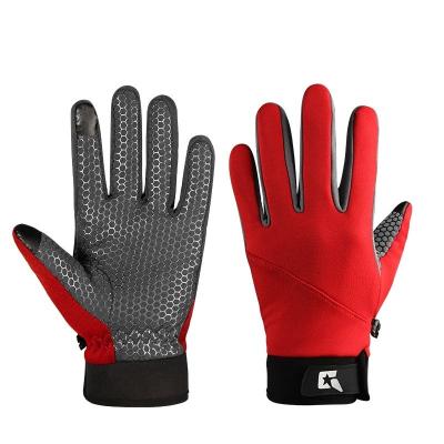 China Cycling Full Finger Winter Wear Non-Slip Comfortable Bike Gloves Motorcycle Windproof Winter Riding Warm Gloves for sale